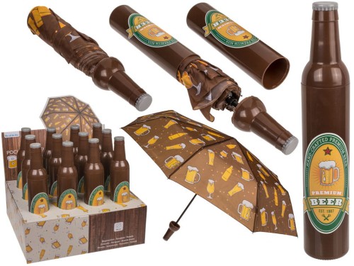 Parasolka butelka Piwo Śmieszna parasol składany .jpg