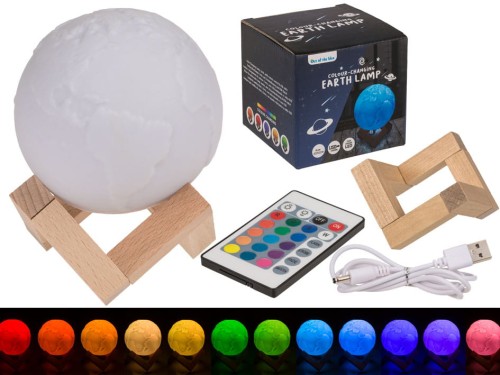 Lampka Kula Ziemska LED zmieniająca kolory Pilot .jpg
