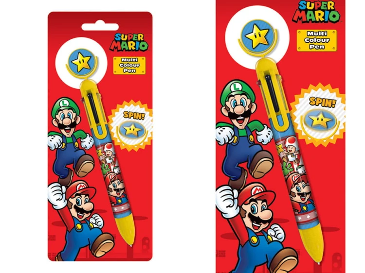Długopis Super Mario 6 kolorów Antystresowy Spiner .jpg