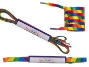 Tęczowe sznurowadła 140 cm - para Tęcza kolorowe 1.jpg