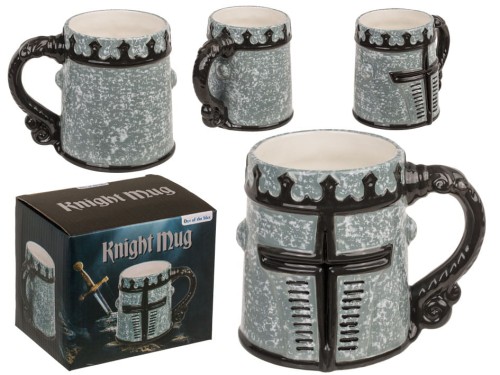 Kubek Kufel do piwa rycerski przyłbica zbroi 470ml .jpg