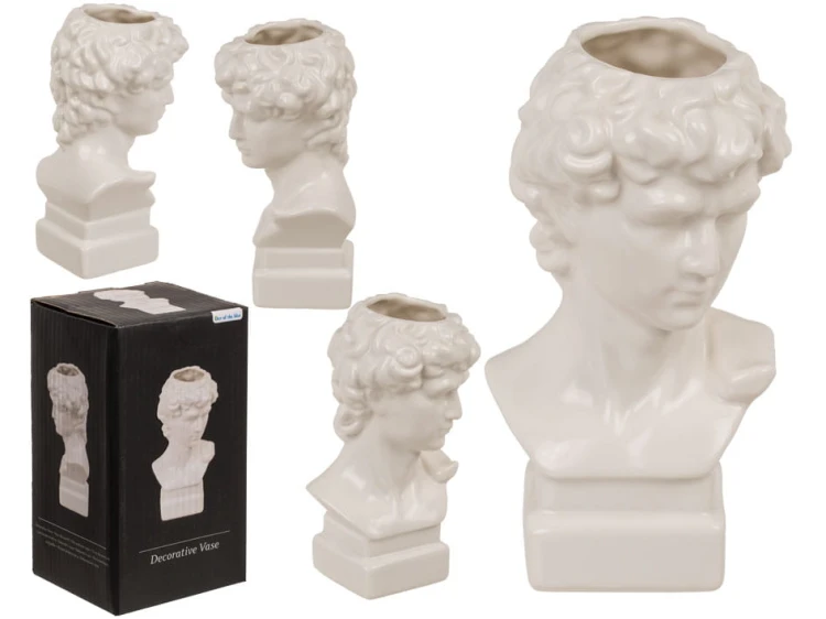 Ceramiczny wazon na kwiatki Figurka Dawid 250 ml .jpg