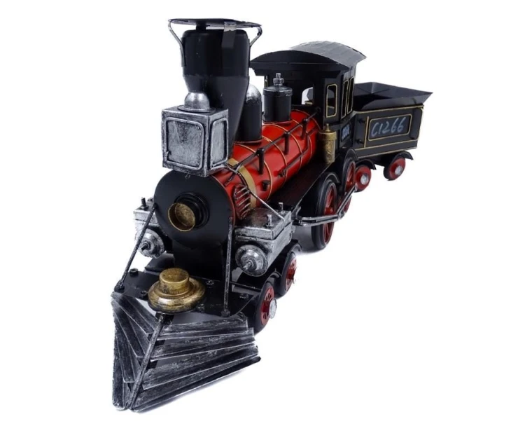 Model Figurka lokomotywy retro Kolejarza metalowy  (3).jpg