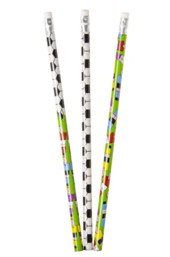 Ołówek z gumką Piłka nożna mix wzorów dla dzieci  (2).jpg