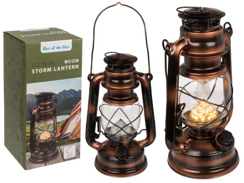 Lampa okrętowa z metalu LED dekoracyjna Retro 25cm .jpg