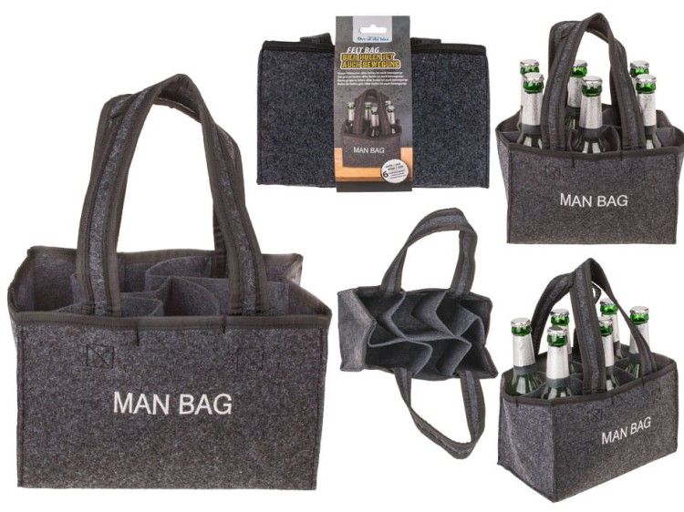 Filcowa torba na piwo na 6 butelek Man Bag .jpg