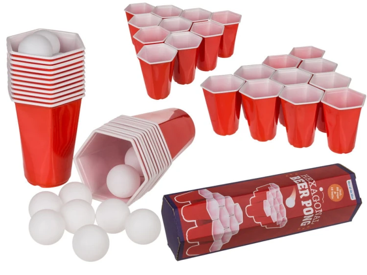 Gra imprezowa do piwka Sześciokątny ping pong Bear .jpg