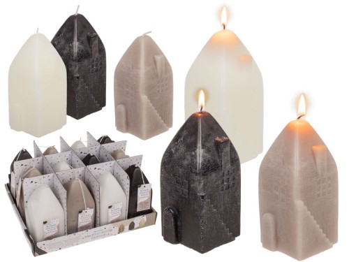 Świeca Skandynawski domek Świeczka dekoracyjna mix 2.jpg