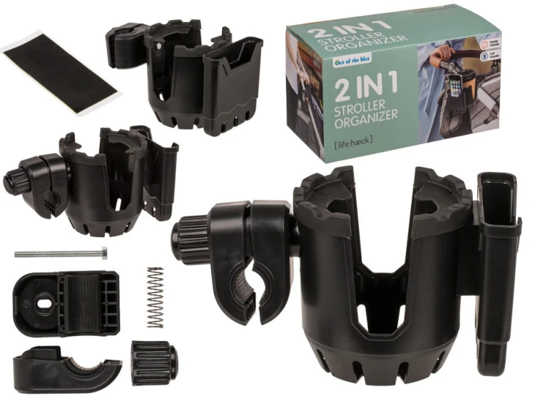 Organizer do wózka dziecięcego na kubek i telefon .jpg