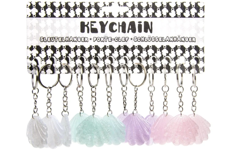 Brelok muszla z brokatem mix Breloczek do kluczy  (3).jpeg