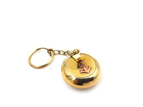 Popielniczka brelok Mosiądz podręczna dla palacza  (2).jpg