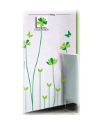 ZEGAR ŚCIENNY NAKLEJKA ZIELONE KWIATY KONICZYNA DIY ŚCIANĘ 1
