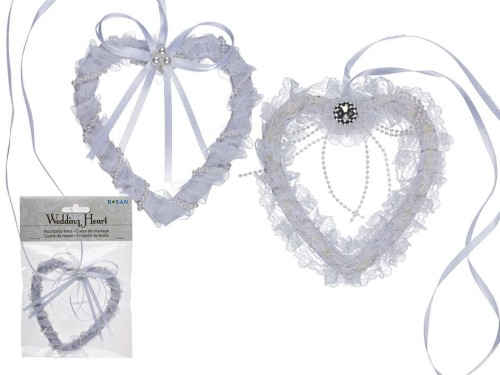 SERCE ŚLUBNE WESELE DEKORACJA BIAŁA ZAWIESZKA 2