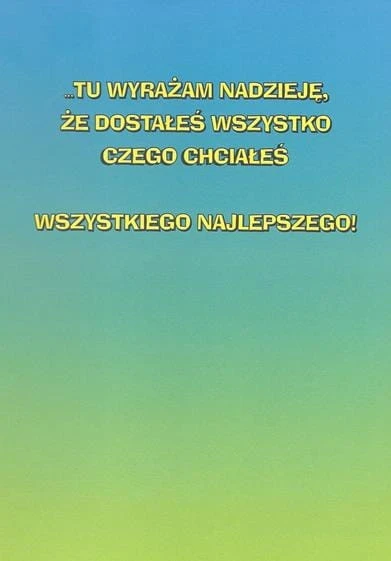 KARNET POCZTÓWKA Z KOPERTĄ URODZINY URODZINOWA 2