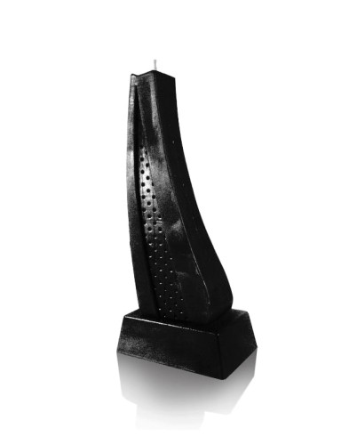 ŚWIECA ŻAGIEL XXL CZARNY METALIK 3D ŚWIECZKA 23 CM 2.jpg