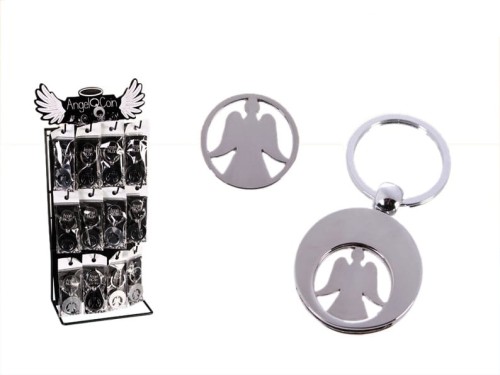 BRELOCZEK Z MONETĄ DO KOSZYKA ANIOŁEK BRELOK WÓZKA 2