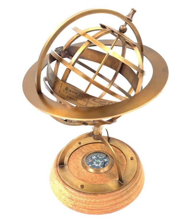 Astrolabium sferyczne z kompasem Figurka Astrologa  (2).jpg