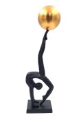 Joga Gimnastyka Figurka dekoracyjna Metalowa 41cm  (1).jpg