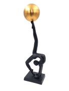 Joga Gimnastyka Figurka dekoracyjna Metalowa 41cm  (2).jpg