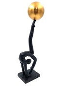 Joga Gimnastyka Figurka dekoracyjna Metalowa 41cm  (3).jpg