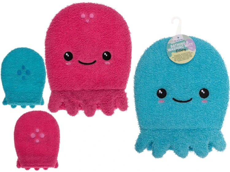 Rękawica do mycia ciała kąpieli Ośmiorniczka mix 2.jpg