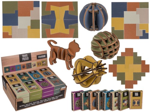 Drewniana Układanka Puzzle z drewna 3D mix wzorów  (1).jpg