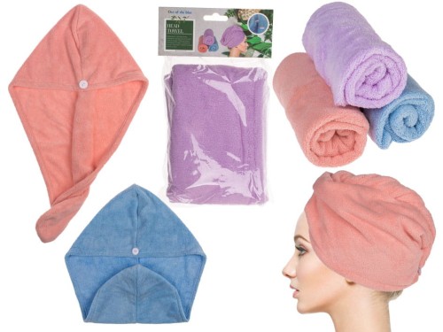 Ręcznik na Włosy Głowę Wchłania wilgoć mix kolorów 2.jpg