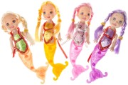 Lalka syrenka - 13 cm z warkoczykami mix wzorów  (2).jpg