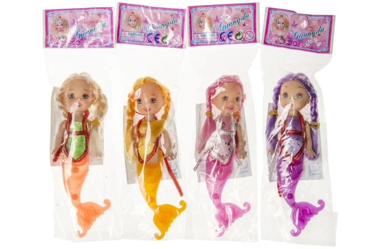 Lalka syrenka - 13 cm z warkoczykami mix wzorów  (3).jpg