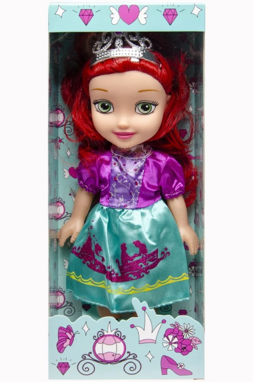 Lalka księżniczka Ella - 26 cm w sukience z koroną  (1).jpg