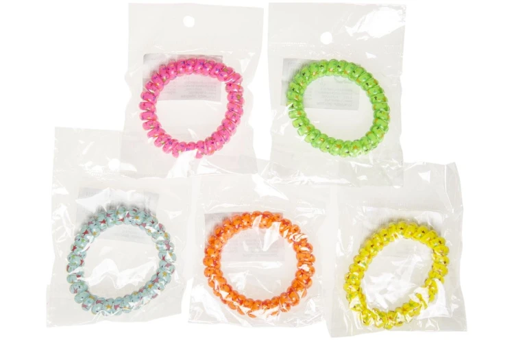 Bransoletka neonowe gwiazdki kabel telefoniczny  (3).jpeg