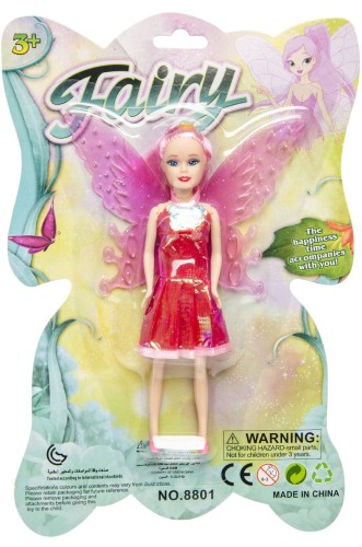 Lalka wróżka mix wzorów w Sukience ze Skrzydełkami  (1).jpg