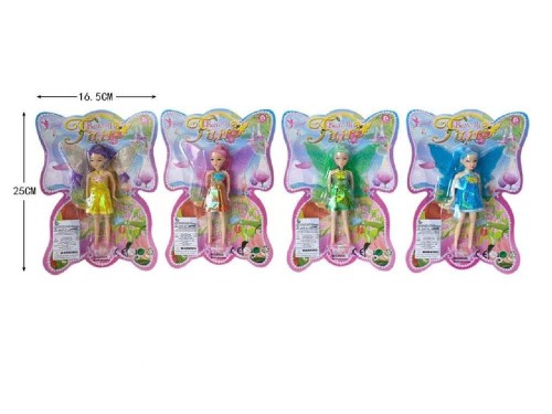 Lalka wróżka mix wzorów w Sukience ze Skrzydełkami  (2).jpg