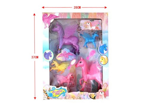 Zestaw skrzydlatych koni Figurki dla dzieci 5szt .jpeg