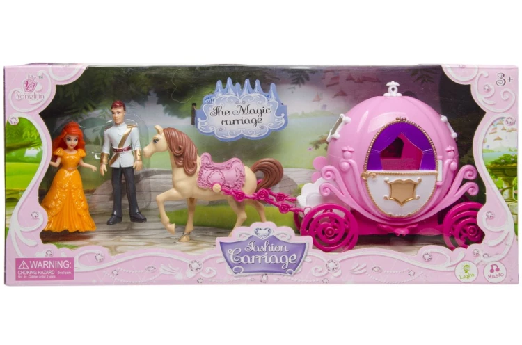 Para królewska w karecie zestaw zabawek Figurki  (1).jpg