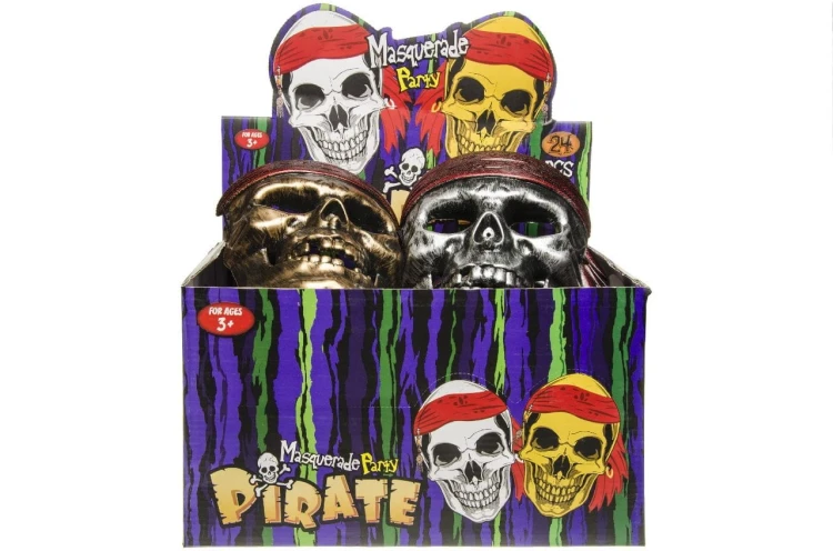 Maska czaszka pirata Strój Przebranie plastikowa  (4).jpg