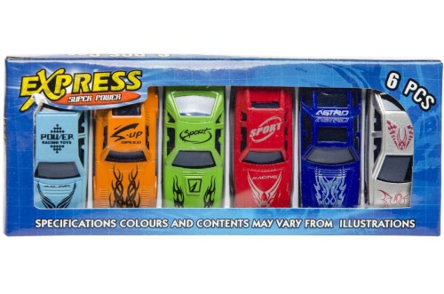 Zestaw 6 samochodzików wyścigowych Resoraki Autka .jpg