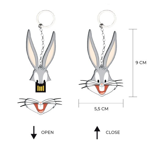 Pendrive 16 GB - Looney Tunes Królik Bugs brelok  (1).jpg