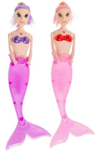 Lalka syrenka - 21 cm z ogonkiem 2 kolory  (2).jpg