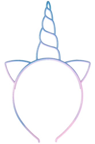 Tiara z rogiem jednorożca Opaska Przebranie Strój  (1).jpg