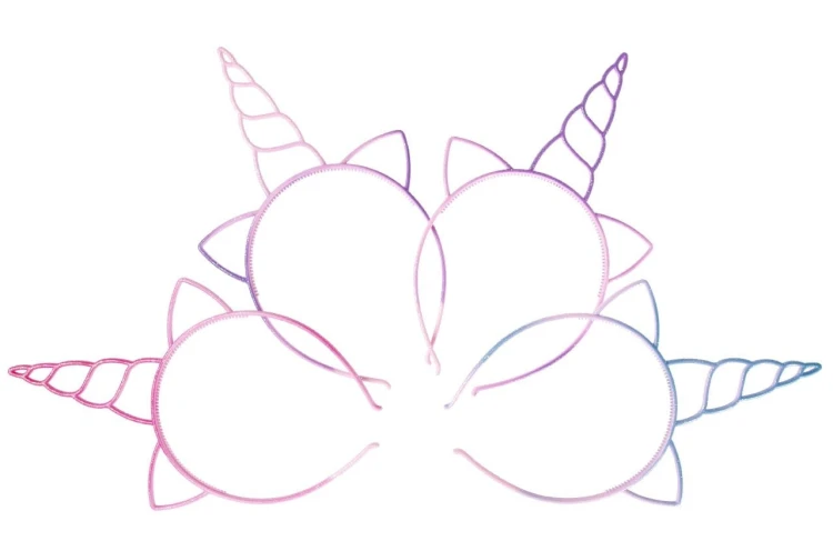 Tiara z rogiem jednorożca Opaska Przebranie Strój  (2).jpg