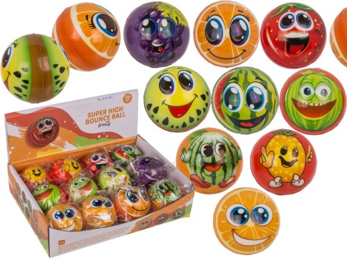 Piłeczka do odbijania owoce - mix wzorów Piłka  2.jpg