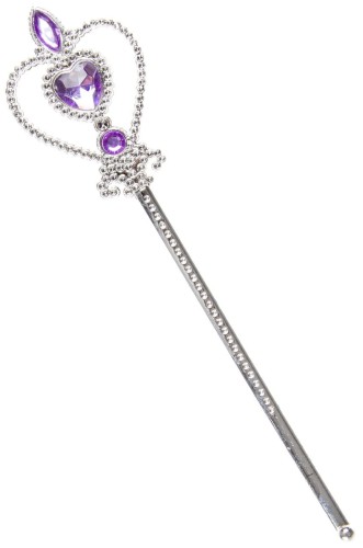 Srebrna różdżka berło Księżniczki Bal Przebranie  (1).jpg