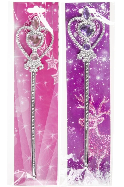 Srebrna różdżka berło Księżniczki Bal Przebranie  (3).jpg