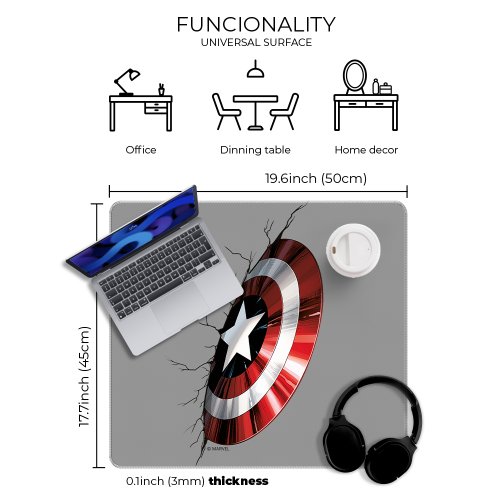 Mata Podkładka na biurko Kapitan Ameryka 50x45 cm  (2).png