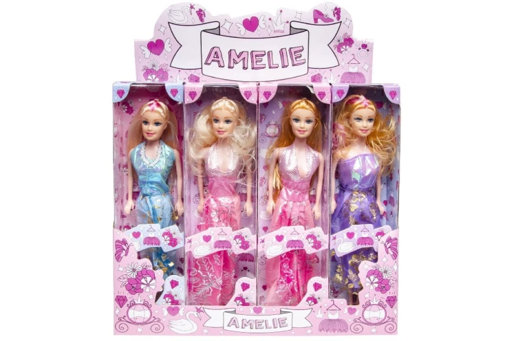 Lalka Amelia w sukni mix wzorów Prezent  (3).jpg