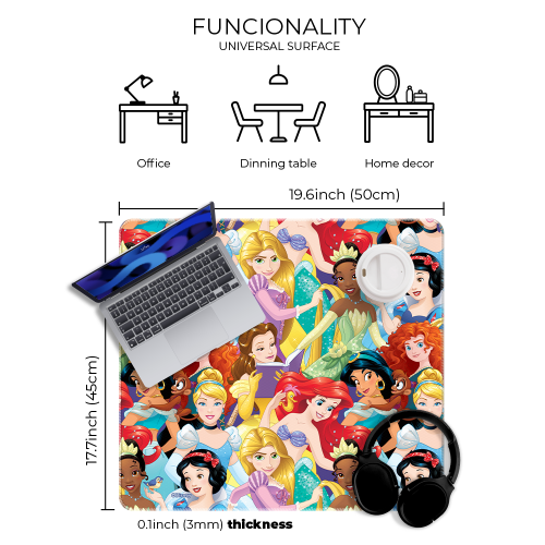 Mata Podkładka na biurko Disney Księżniczki 50x45  (2).png