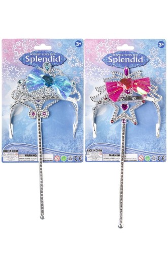 Zestaw księżniczki z tiarą Różdżka korona Strój  (2).jpg