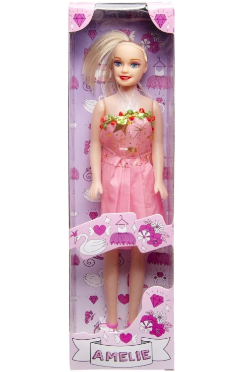 Lalka Amelia 26cm w sukience Modna lala mix wzorów  (1).jpg