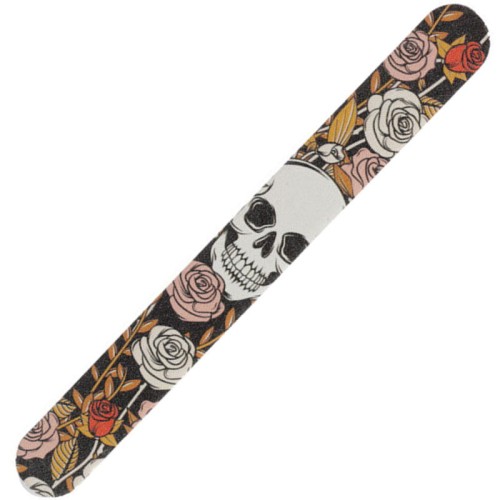 Pilniczek do paznokci Czaszki i Róże grafika wzory 1.jpg